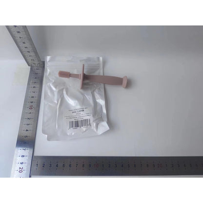 Periuta de Dinti din Silicon pentru Bebelusi, Flippy, fara BPA, 360 Grade, Roz-1