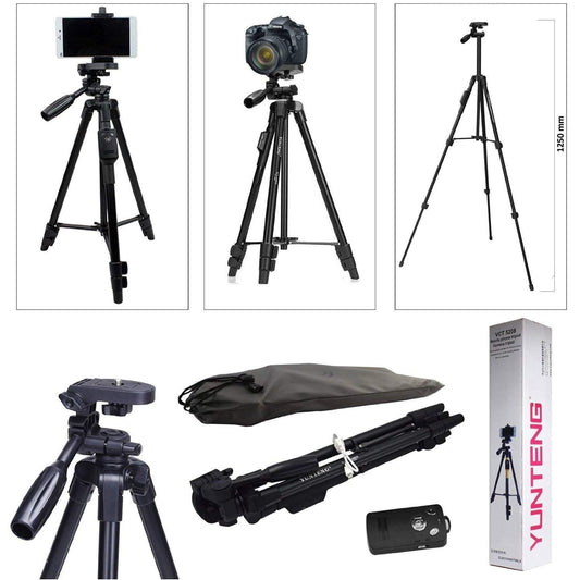 Trepied profesional VCT-5208 ,destinat atât camerelor foto, cât și telefoanelor mobile