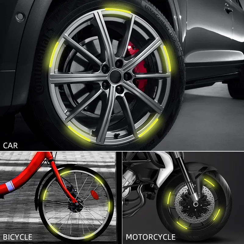 Set 20 bucati Elemente Reflectorizante "Wheel Arch" pentru autoturisme, biciclete, motociclete, atv-uri, scutere