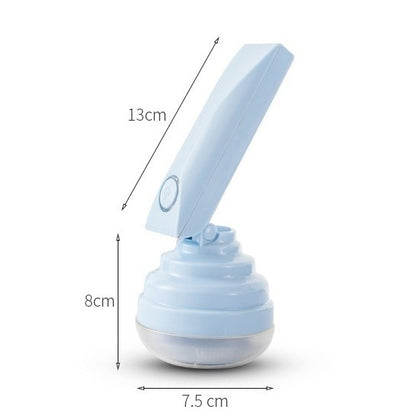 Aparat Pentru Curatat Scame, Par Si Praf, Flippy, Trimmer pentru Diferite Tipuri De Material, Cu Lame Din Otel Inoxidabil, Maner Flexibil, Incarcare Prin USB, 13x8 cm, Albastru-7