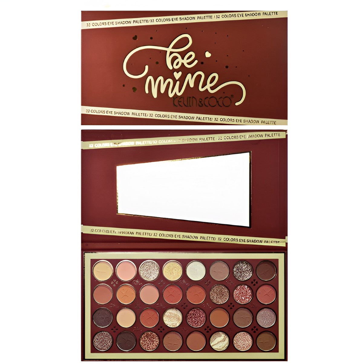 Trusa de Machiaj, KEVIN & COCO, Be Mine, 32 culori, 25.7 x 14.3 x 1.2 cm-0