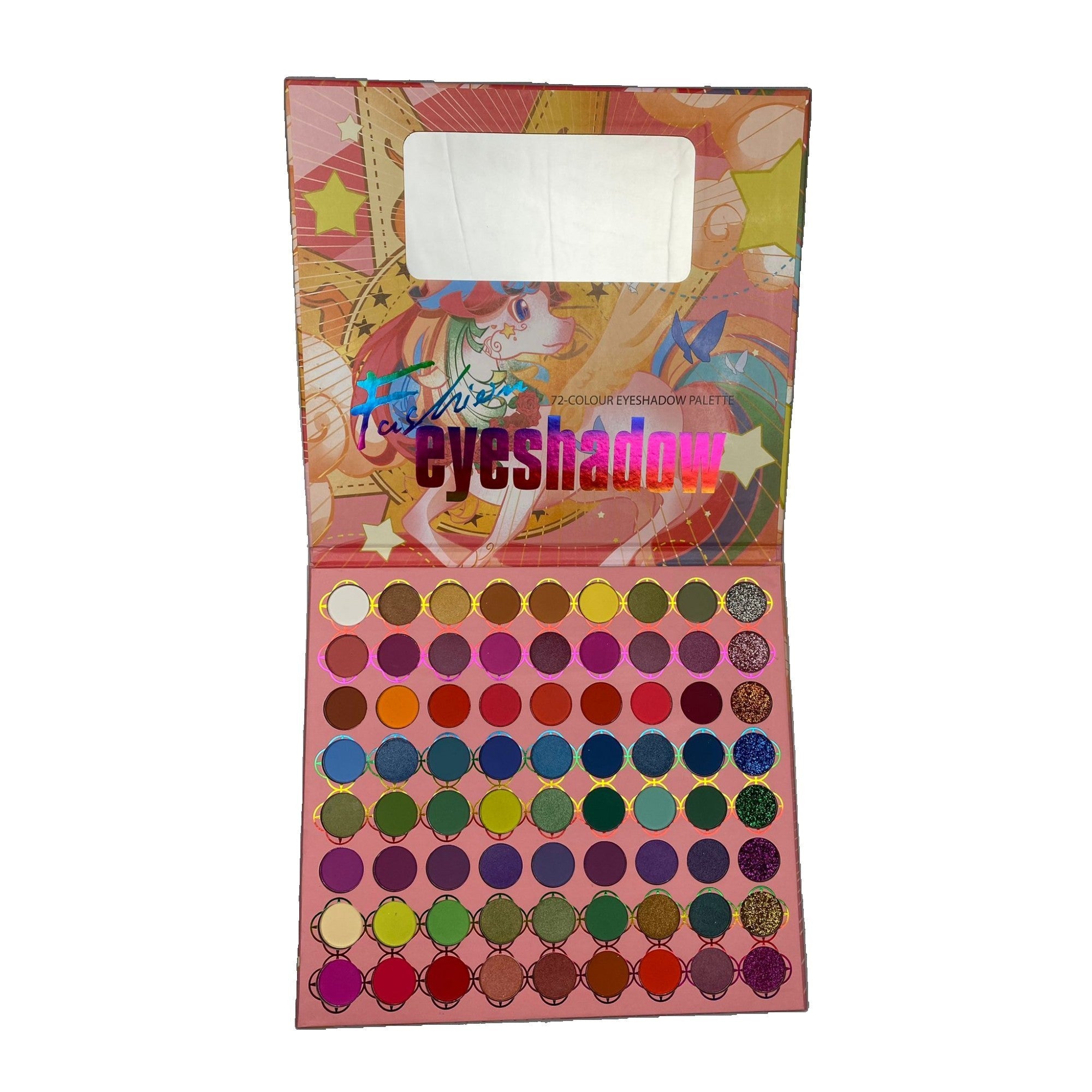 Trusa de machiaj, paleta de farduri Oulanao cu 72 de culori pigmentate, Flippy, Resigilat-5