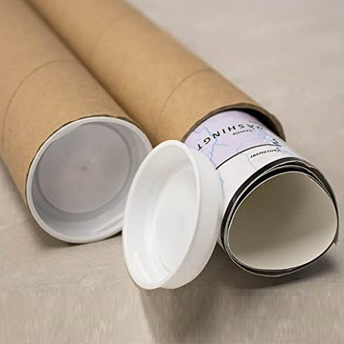 Tub din carton pentru protectie la transport folii si printuri, lungime 130 cm, diametru Ø76mm, grosime perete 4mm-1