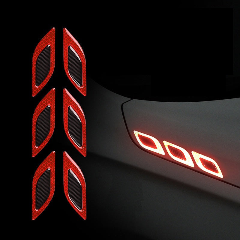 Set 2 stickere reflectorizante DIAMOND cu insertie Carbon 5D