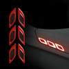 Set 2 stickere reflectorizante DIAMOND cu insertie Carbon 5D