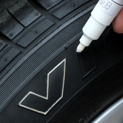 Marker Permanent pentru anvelope, rezistent la apa, culoare ALBA-0