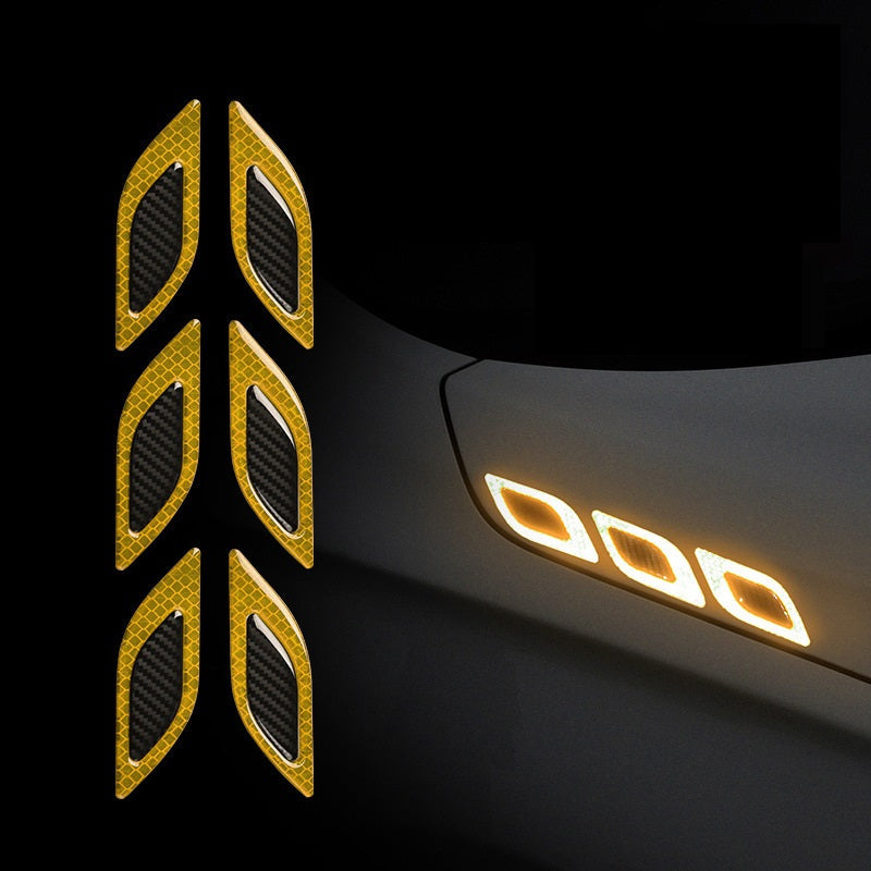 Set 2 stickere reflectorizante DIAMOND cu insertie Carbon 5D