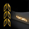 Set 2 stickere reflectorizante DIAMOND cu insertie Carbon 5D