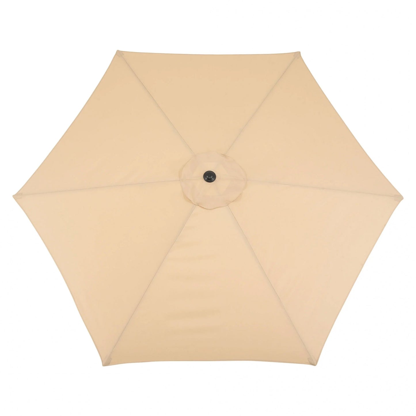 Umbrela rotunda de soare Flippy pentru terasa, diametru 2.70 m, inclinare, manivela, crem-3