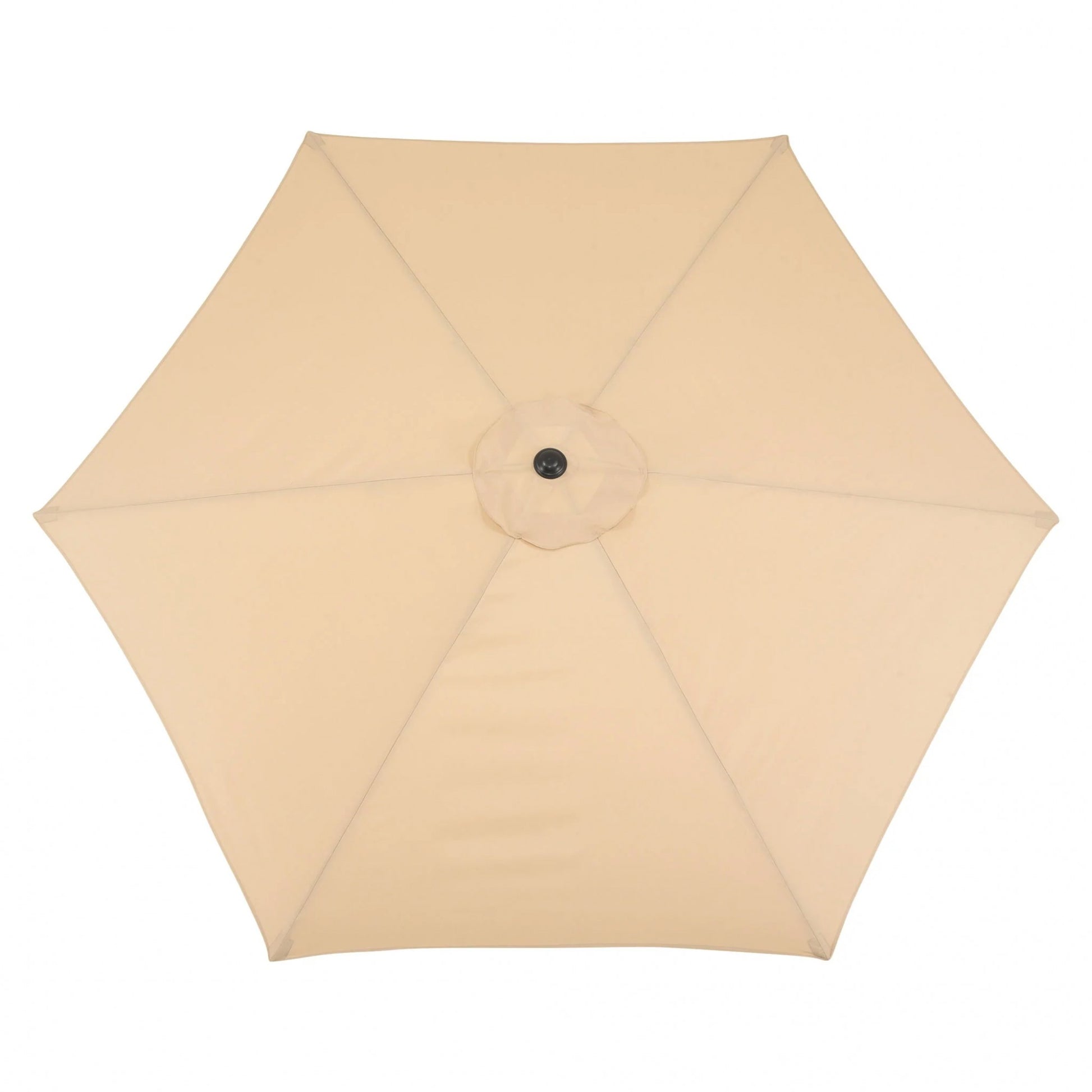 Umbrela rotunda de soare Flippy pentru terasa, diametru 2.70 m, inclinare, manivela, crem-3