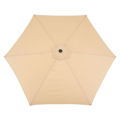 Umbrela rotunda de soare Flippy pentru terasa, diametru 2.70 m, inclinare, manivela, crem-3