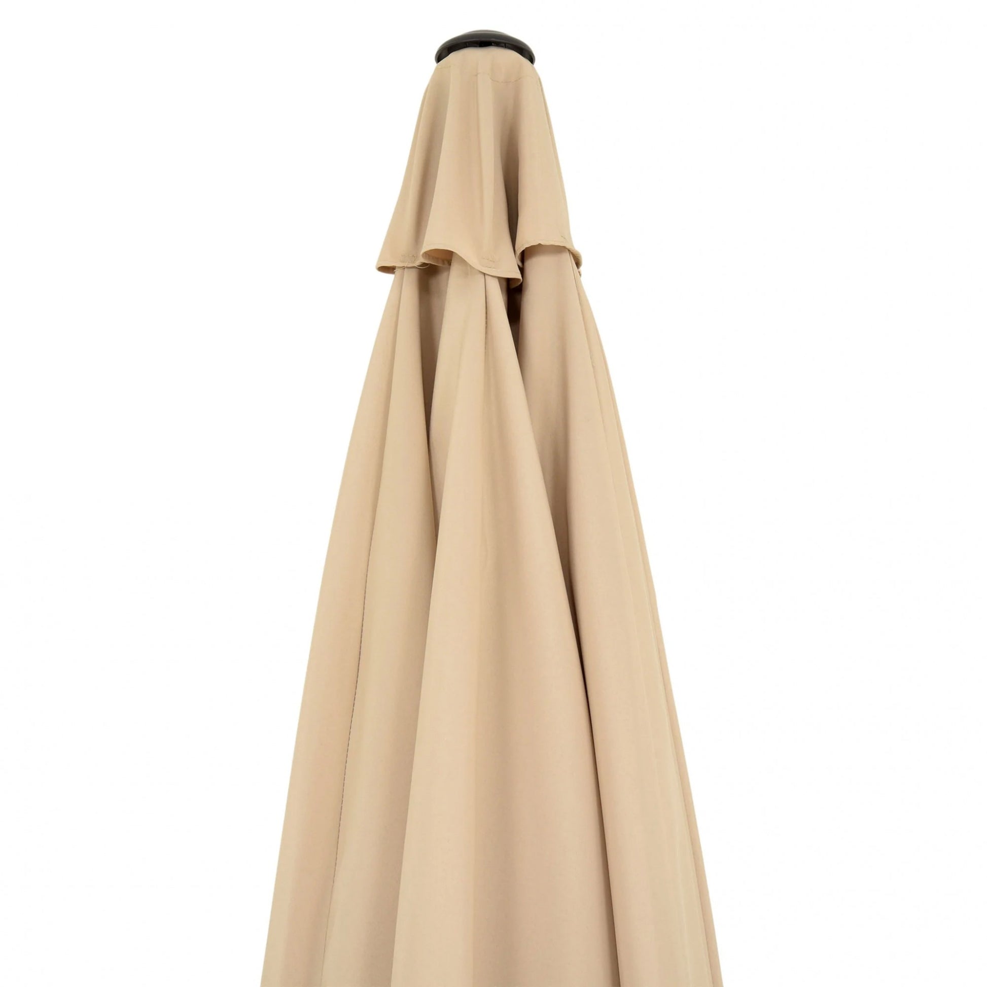 Umbrela rotunda de soare Flippy pentru terasa, diametru 2.70 m, inclinare, manivela, crem-4