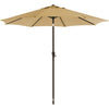 Umbrela rotunda de soare Flippy pentru terasa, diametru 2.70 m, inclinare, manivela, crem-0