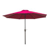 Umbrela rotunda de soare Flippy pentru terasa, diametru 2.70 m, manivela, rosu-0