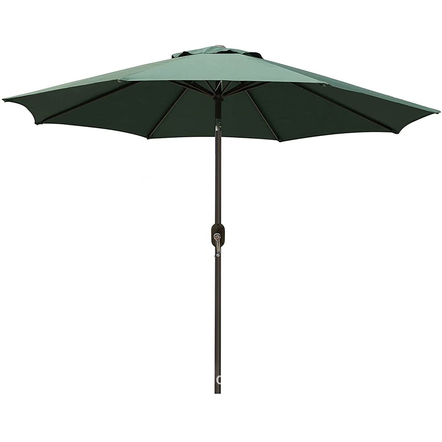 Umbrela Rotunda de Soare pentru Terasa sau Gradina, Flippy, Diametru 2.70 m, Inaltime 2.80 m, 9 Brate, Manivela, Diametru Tija 35 mm, Inclinare, Verde-0