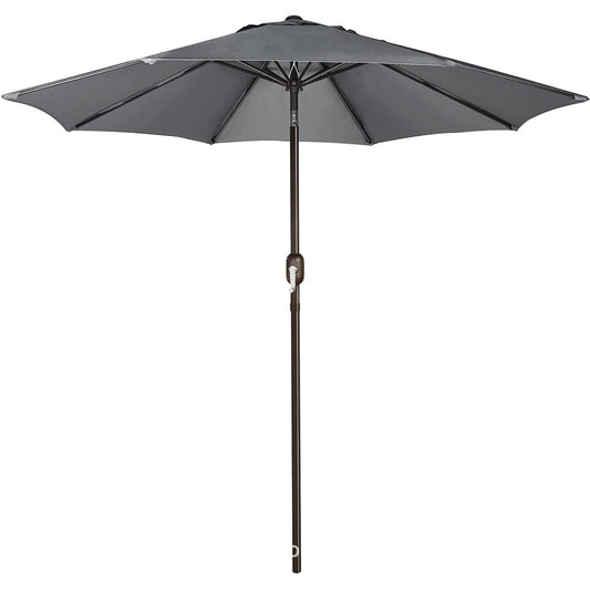 Umbrela Terasa/Gradina Flippy , Inaltime 2,5 m, Diametru 2.30 m, Manivela/Inclinare, Gri-0