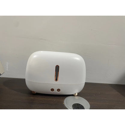 Umidificator de tip flacara, Flippy, cu aromaterapie, 7 culori, 250 ml, alb-8