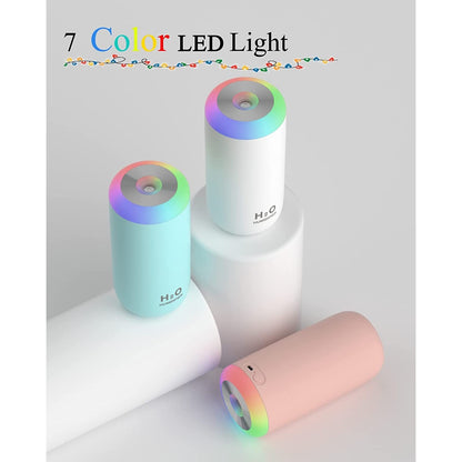 Umidificator, H2O, cu difuzor de aroma, Culori random-5