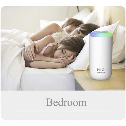 Umidificator, H2O, cu difuzor de aroma, Culori random-7