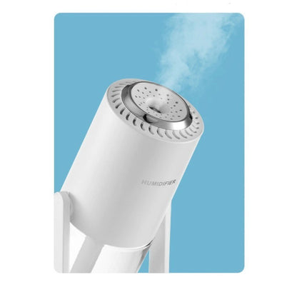 Umidificator si Purificator aer ultrasonic portabil, rezervor 200ml, cu ioni negativi, LED 7 culori, rotatie 360 grade, Alb-5