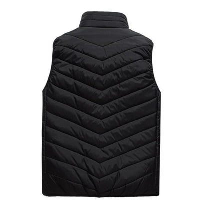 Vestă Unisex Incălzită, Flippy, din Bumbac, cu 4 zone de Incălzire, Toamnă-Iarnă, Incărcare USB, Neagră, Marimea S-1