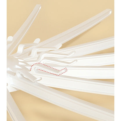 Uscator de Rufe Vertical, Flippy, 2 Niveluri, Pliabil, din ABS+PP+Otel Inoxidabil, Rotire 360 Grade, 130 x 75 cm, Alb-8