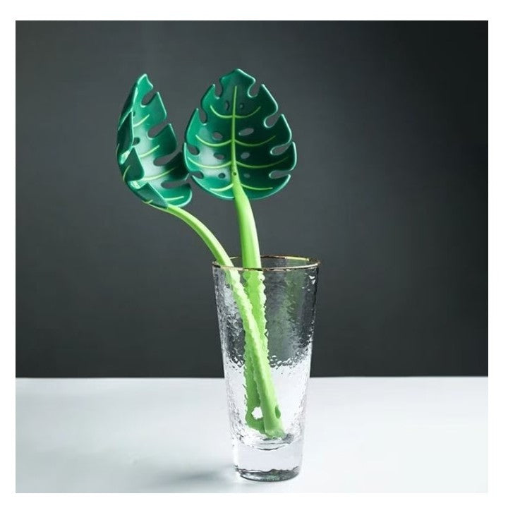 Ustensila bucatarie universala tip frunza, material ABS, creativa, design unic si modern, 30x9.5 cm, verde-4