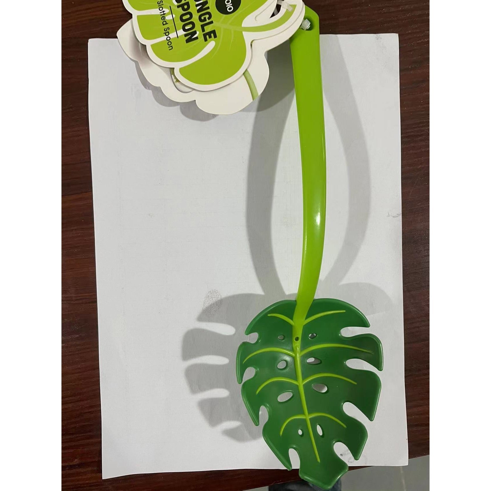 Ustensila bucatarie universala tip frunza, material ABS, creativa, design unic si modern, 30x9.5 cm, verde-8