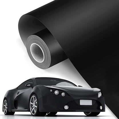 Folie auto pentru colantare integrala, Termoplastica, cu tehnologie "BUBBLE FREE", culoare Negru, finisaj Mat, dimensiune 3,0m x 1,52m-0