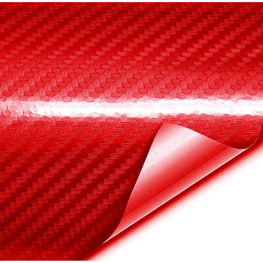 Folie colantare auto Carbon 5D Lacuit Rosu (3,0m x 1,52m)-0