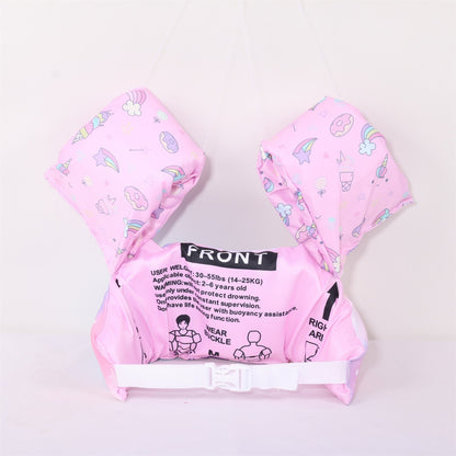 Vesta de salvare pentru copii cu aripioare de inot, Flippy, Mov, Model unicorn-1