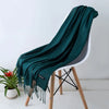Esarfa din casmir, 190x65 cm - Verde inchis