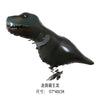 Balon din Folie Metalizata, Flippy, Figurina Animata, Model Dinozaur, 97x48 cm, Ambalaj Individual, Pai Inclus, Umflare cu Aer sau Heliu, Negru-0