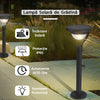 Lampa solara LED cu 2 moduri de fixare, IP65, material ABS, baterie 4.5 V, 200 mah, 450 Lumeni, 42.5 x 15 cm, alb cald,-0