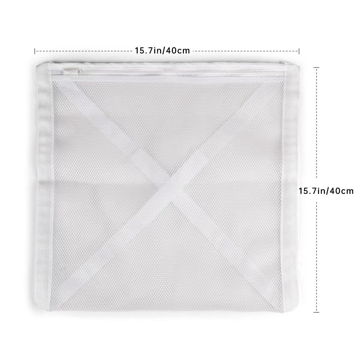 Sac pentru Spalare Incaltaminte, Flippy, Dimensiuni Mari, pentru Masina de Spalat, 40x40x1 cm, Alb-0
