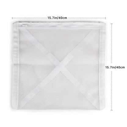 Sac pentru Spalare Incaltaminte, Flippy, Dimensiuni Mari, pentru Masina de Spalat, 40x40x1 cm, Alb-0