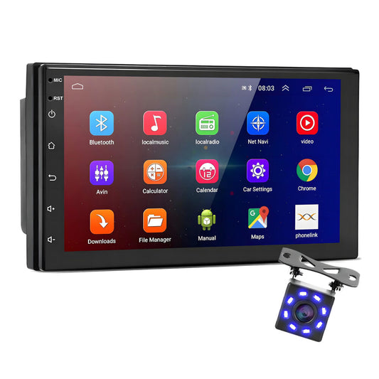 Player Video Auto cu ANDROID si GPS + Camera Marsarier INCLUSA, dimensiune 2DIN, TouchScreen de 7 inch, 4 x 45W, model WDS-40 cu Bluetooth, Handsfree, Radio, MP3, WMA, MP4, Telecomanda-0