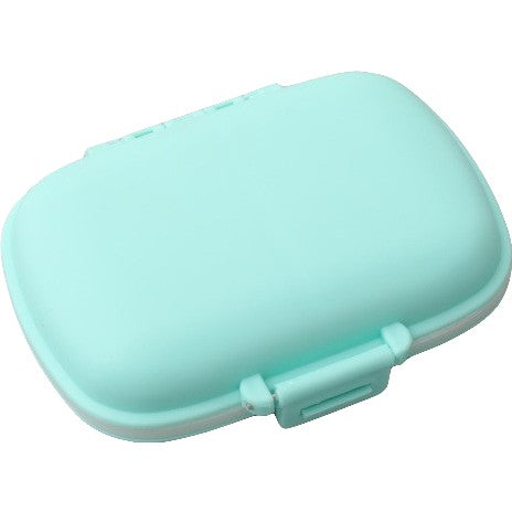 Organizator medicamente, Plastic, 8 compartimente, 0.1 L, Albastru, Flippy, 11 x 7 cm-0