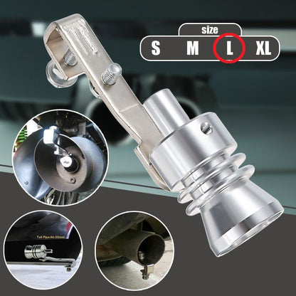 Fluier din aluminiu pentru toba marime L, compatibil cu motoare intre 2000 - 2400 cc-0