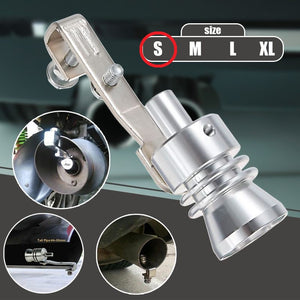 Fluier din aluminiu pentru toba marime S, compatibil cu motoare intre 1000 - 1600 cc-0