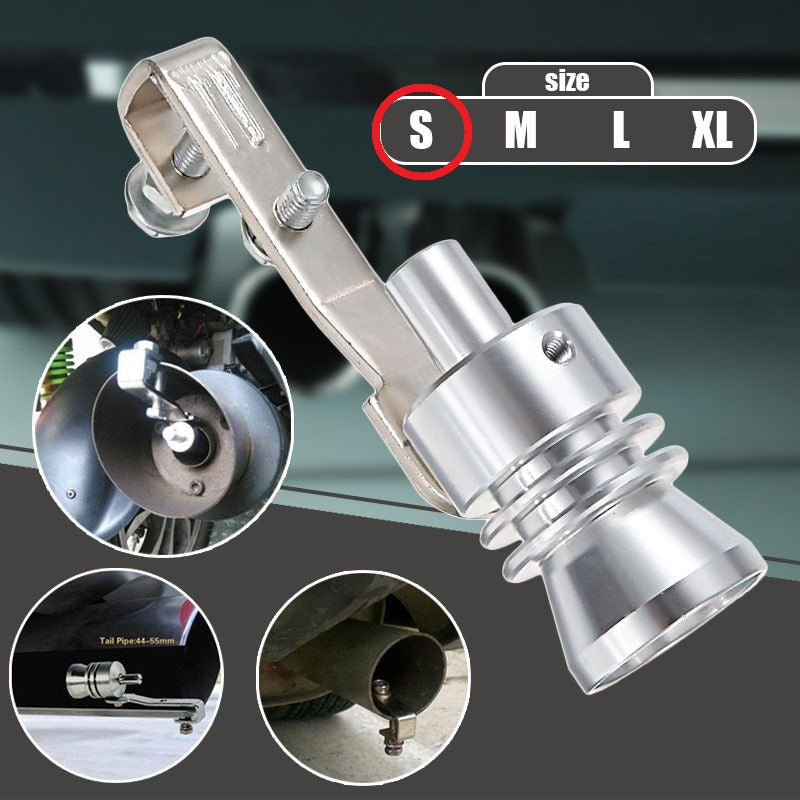 Fluier din aluminiu pentru toba marime S, compatibil cu motoare intre 1000 - 1600 cc-0