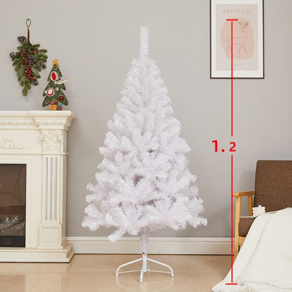 Brad de Craciun artificial cu suport inclus Flippy, 120 cm, 240 ramuri/varfuri, material plastic, suport clasic, fara iluminare, utilizat pentru interior/exterior, alb-2