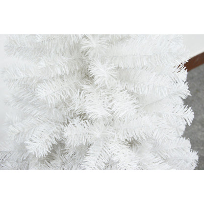 Brad de Craciun artificial cu suport inclus Flippy, 120 cm, 240 ramuri/varfuri, material plastic, suport clasic, fara iluminare, utilizat pentru interior/exterior, alb-3