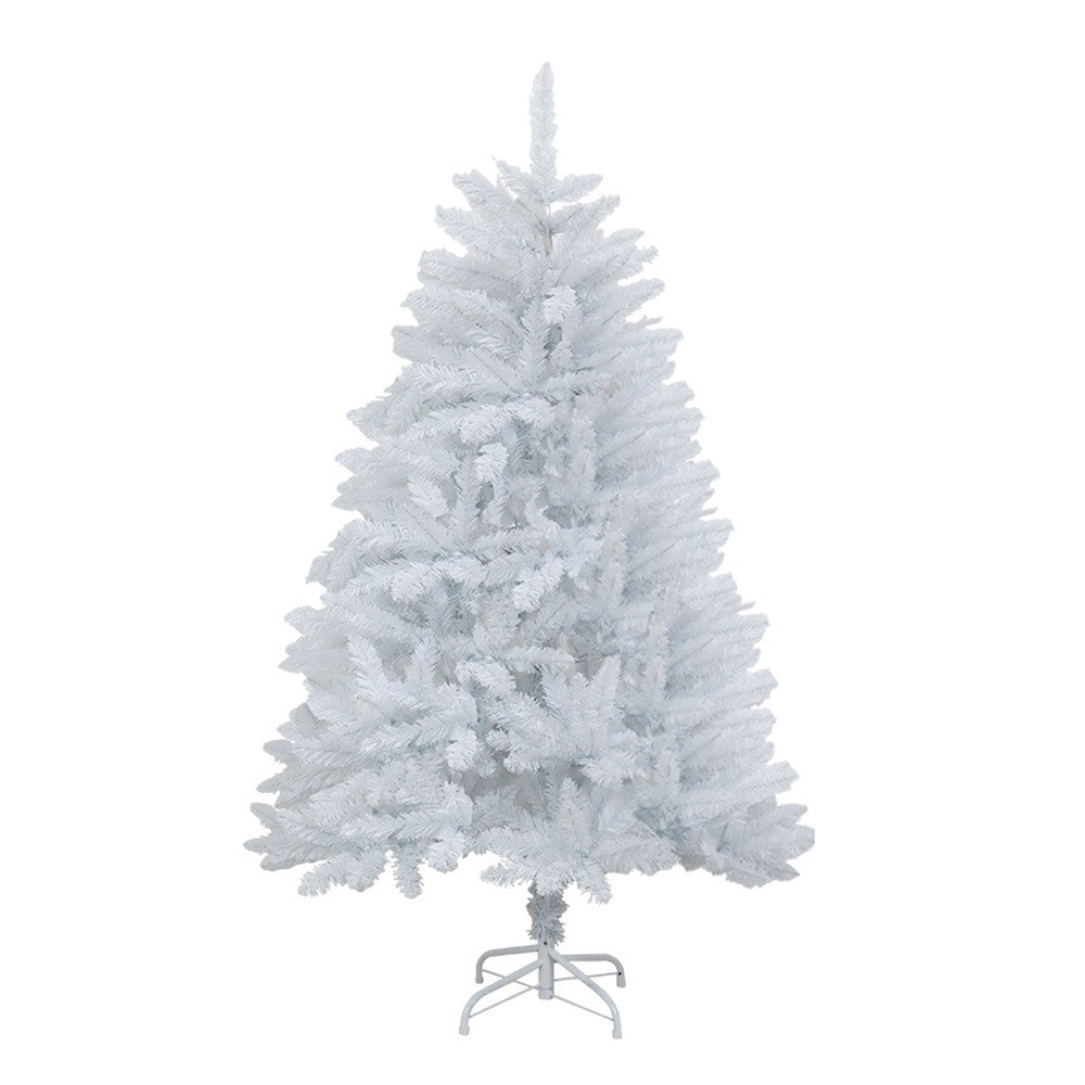 Brad de Craciun artificial cu suport inclus Flippy, 120 cm, 240 ramuri/varfuri, material plastic, suport clasic, fara iluminare, utilizat pentru interior/exterior, alb-0