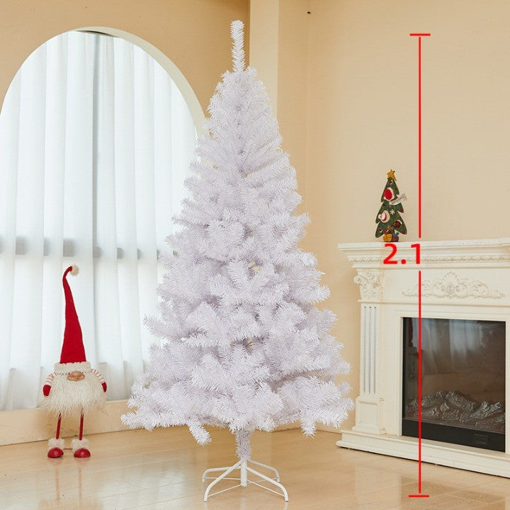 Brad de Craciun artificial cu suport inclus Flippy, 210 cm, 800 ramuri/varfuri, material plastic, suport clasic, fara iluminare, utilizat pentru interior/exterior, alb-1