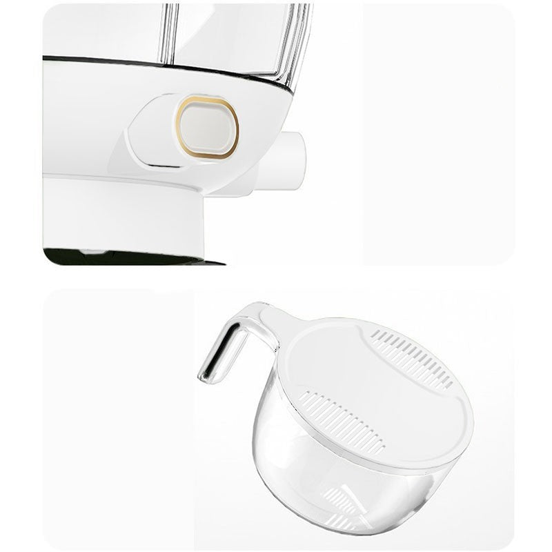 Dozator etajat de cereale Flippy, rotativ 360, 6 compartimente, capacitate 10L, cofrag special pentru oua, vas pentru scurgerea cerealelor, 35x27.5 cm, alb-9