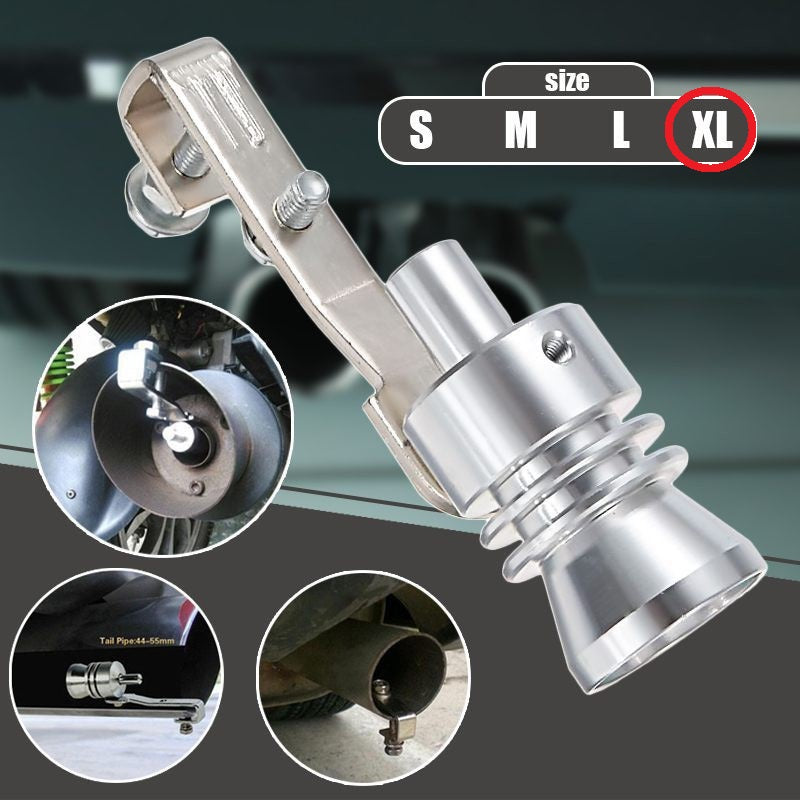 Fluier din aluminiu pentru toba marime XL, compatibil cu motoare peste 2400 cc-0