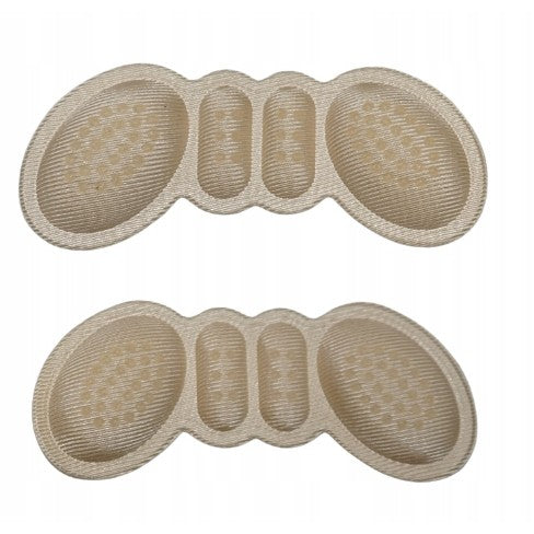 Set 2 Branturi cu Pernute pentru Calcai, Flippy, Suport Interior pentru Incaltaminte, Marime Universala, Aderent pe Piele, Crem-0