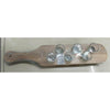 Set 6 Pahare Shot din Sticla Flippy, cu Suport din Lemn, Design Rustic, 41 x 8.5 x 6 cm, Model 2, Maro-0