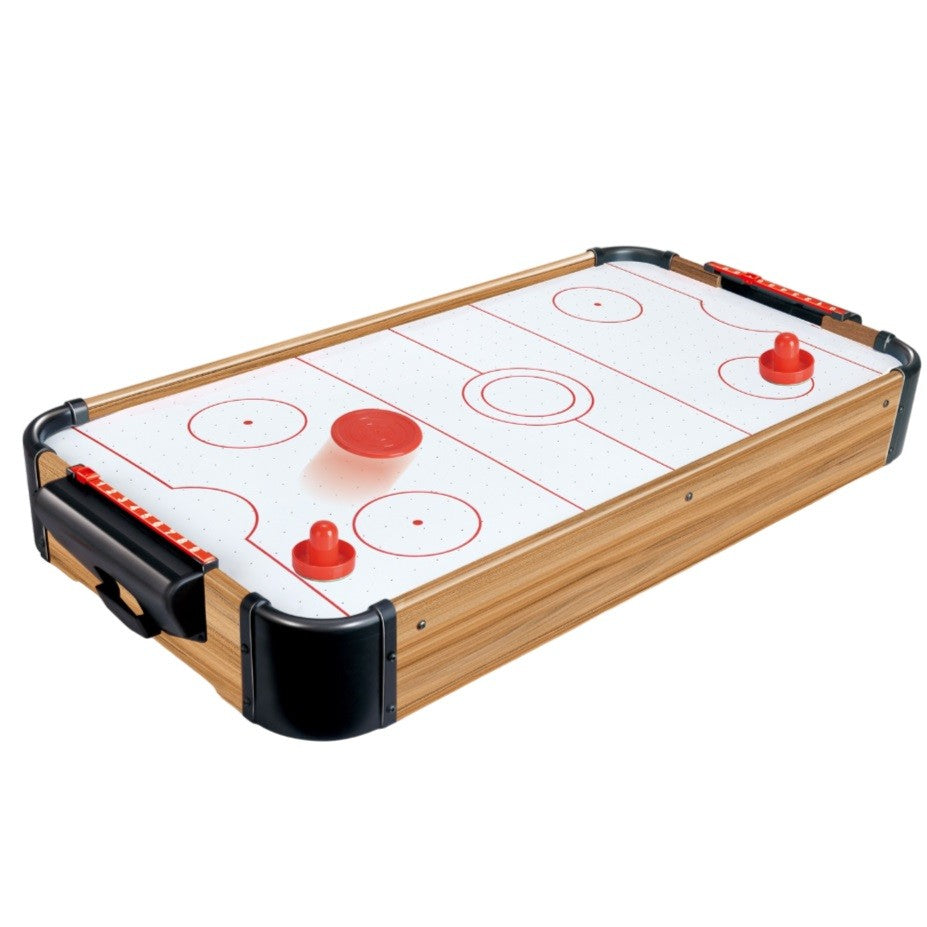 Masa Air Hockey Graffiti fara Picioare, Flippy, Lemn, 2 Pucuri, Tabela Scor, 2 Impingatoare, 76x38x9 cm, Maro-0